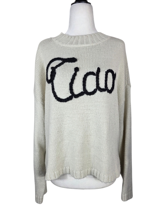 Wildfox Sweaters - Wildfox  Knit wool & alpaca blend Sweater with Black Script